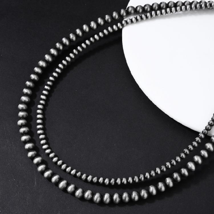 Sophisticated Triple Layer Matte Necklace Sturdy CCB Gift for Birthdays and Anniversaries
