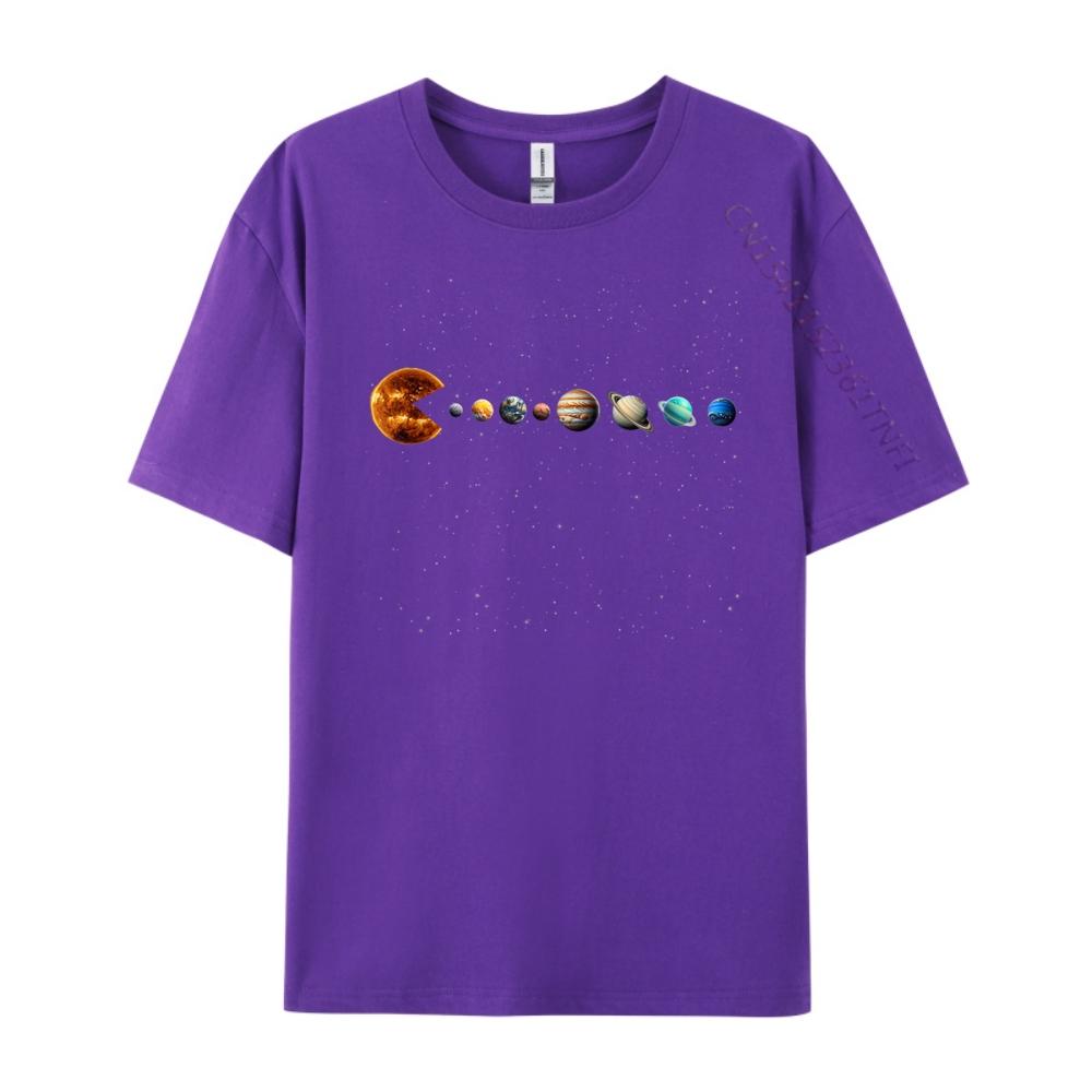 Funny Solar System Astronauts Space Video Games Designer T Shirt Men Cotton T Shirt Men Aesthetic