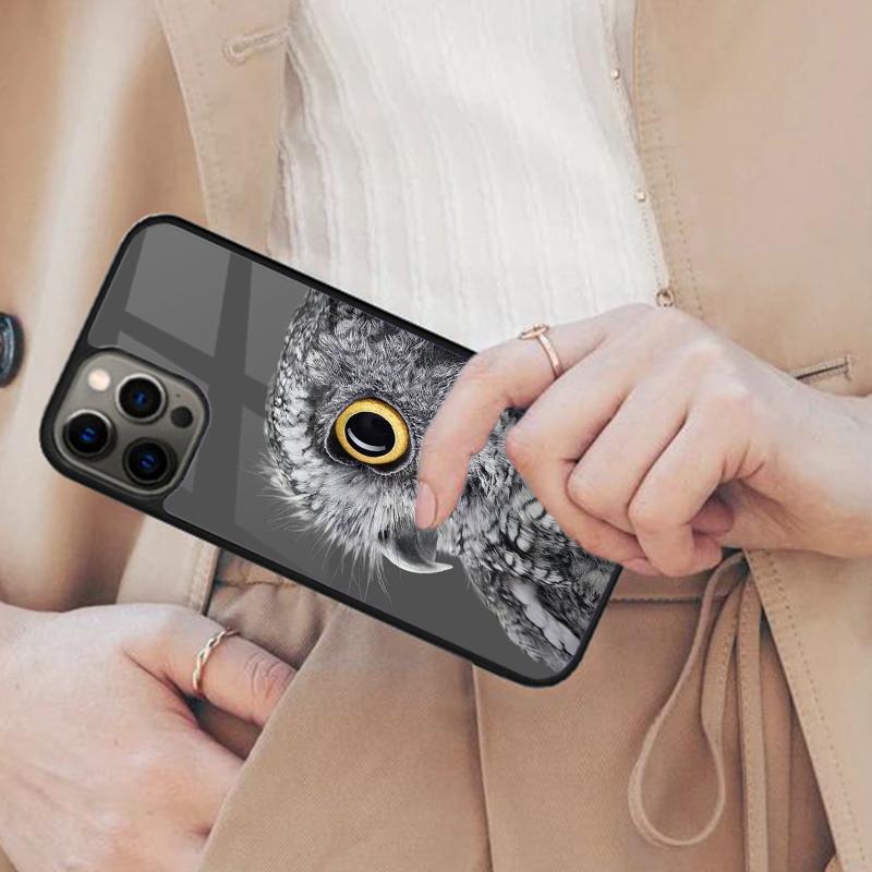 

Магнитный чехол для телефона с камуфляжным рисунком совы для APPLE iPhone 17 Air 16 14 13 12 Pro Max 15 Plus Беспроводная зарядка С крышкой MagSafe iPhone 14