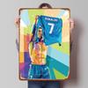 Trendiges Fußball WPAP Blechposter Benutzerdefinierte Wandkunst Vintage Metallschilder Retro Blechschild für Garagendekorationen Man Cave
