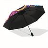 1pc Yin Yang Symbol Automatic Umbrella - 8-Rib Foldable Design, Outdoor Adventures, and Family Celebrations yy250829090