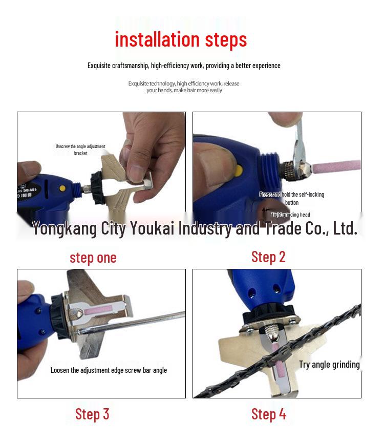 Variable Speed Electric Chainsaw Chain Sharpener and Grinder
