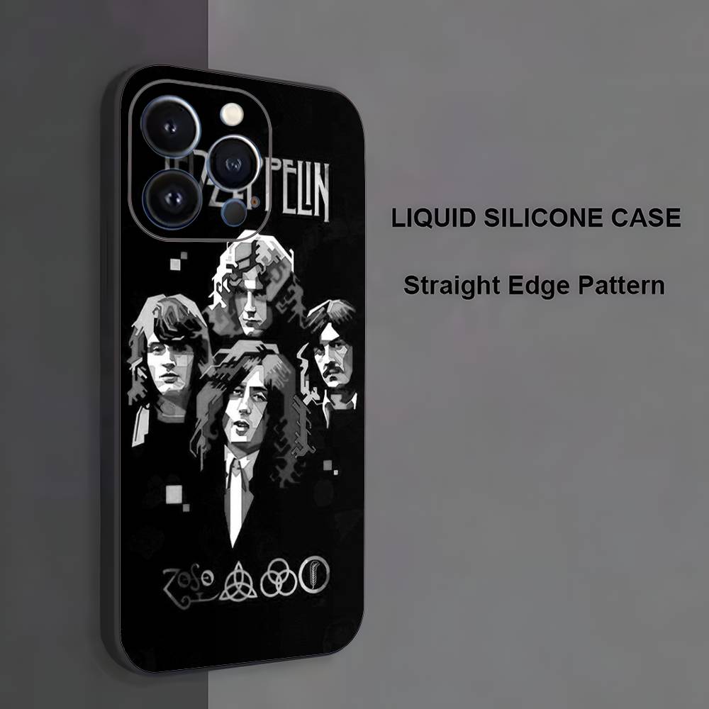 

L-Led Z-Zeppelin Phone Case For iPhone 17,16,15,14,13,12,11 ,Pro Max,XS,X,XR,SE,Mini,8,7,Soft Silicone Black Cover iPhone14