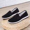 Upgrade Old Beijing Cloth Shoes Men's Soft and Breathable Beef Tendon Sole One Pedal Stall Shoes Injection Molding Work Yellow Sole Single Shoes