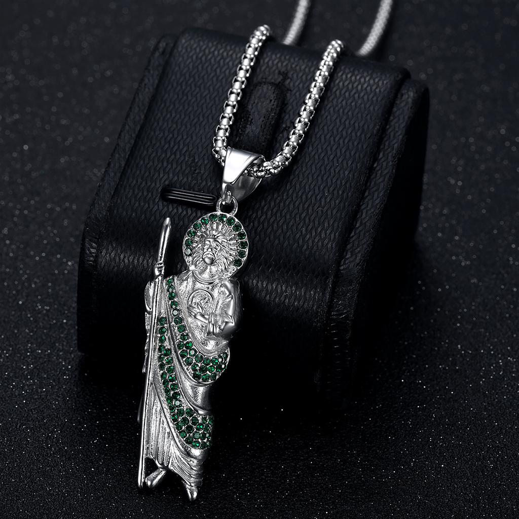 Jewelry Fashion Trend Inlaid Zircon Men's Exquisite Jewelry Necklace Accessories 2026