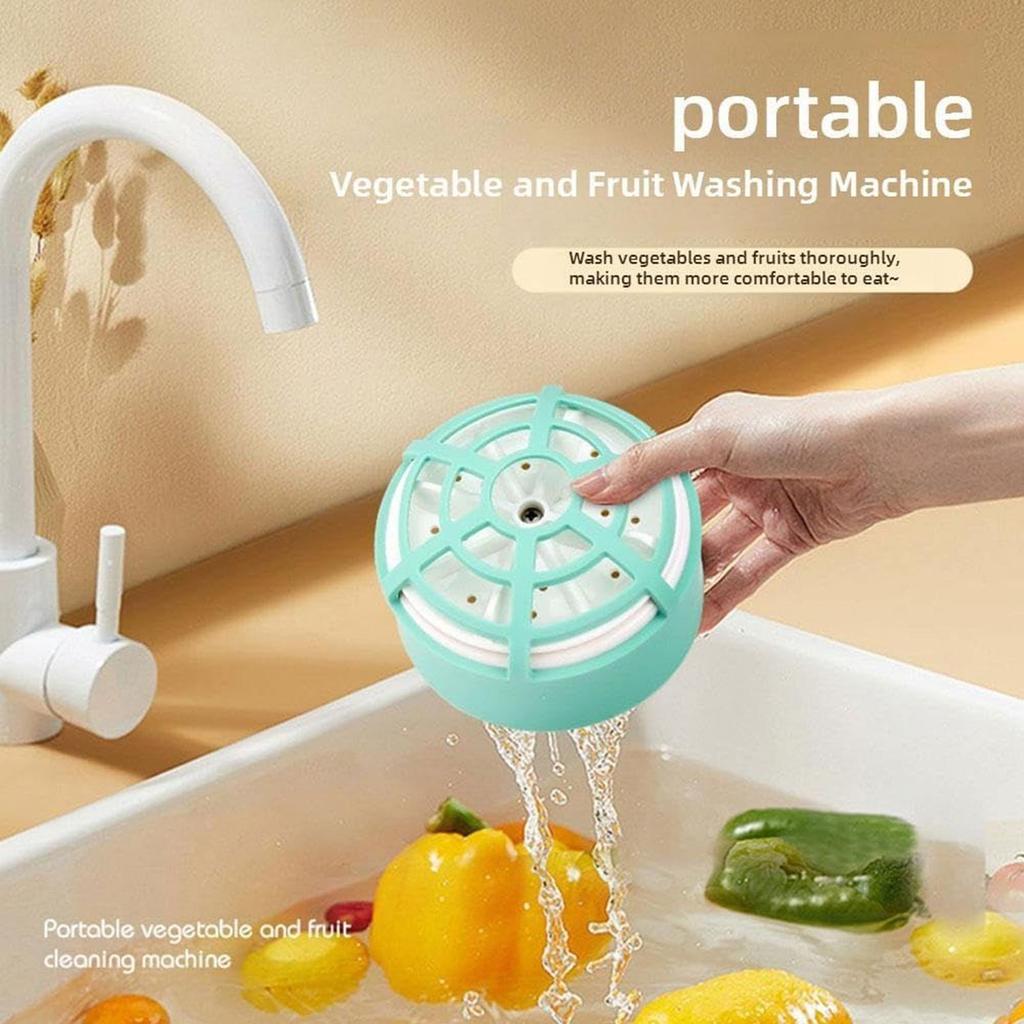 Fruit And Vegetable Washer Fruit Purifier Cleaning Machine Healthy Eating Salad Making Waterproof Tool For Camping Dorm Travel