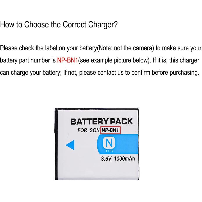 Зарядное устройство для Sony NP-BN1, NPBN1, Батареи типа N, Зарядное устройство BC-CSN, BC-CSNB, Sony Cyber-Shot DSC-TX10, DSC-T110, DSC-T99, DSC-TX20, DSC-WX80,