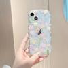 Women Colorful Floral Transparent Anti Drop Silicone Phone Case With Chain For Iphone