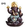 Trendshome Decor Lord Ganesha Indie Sloní bůh zpětné proudění kadidelnice držák kadidelnice dárek