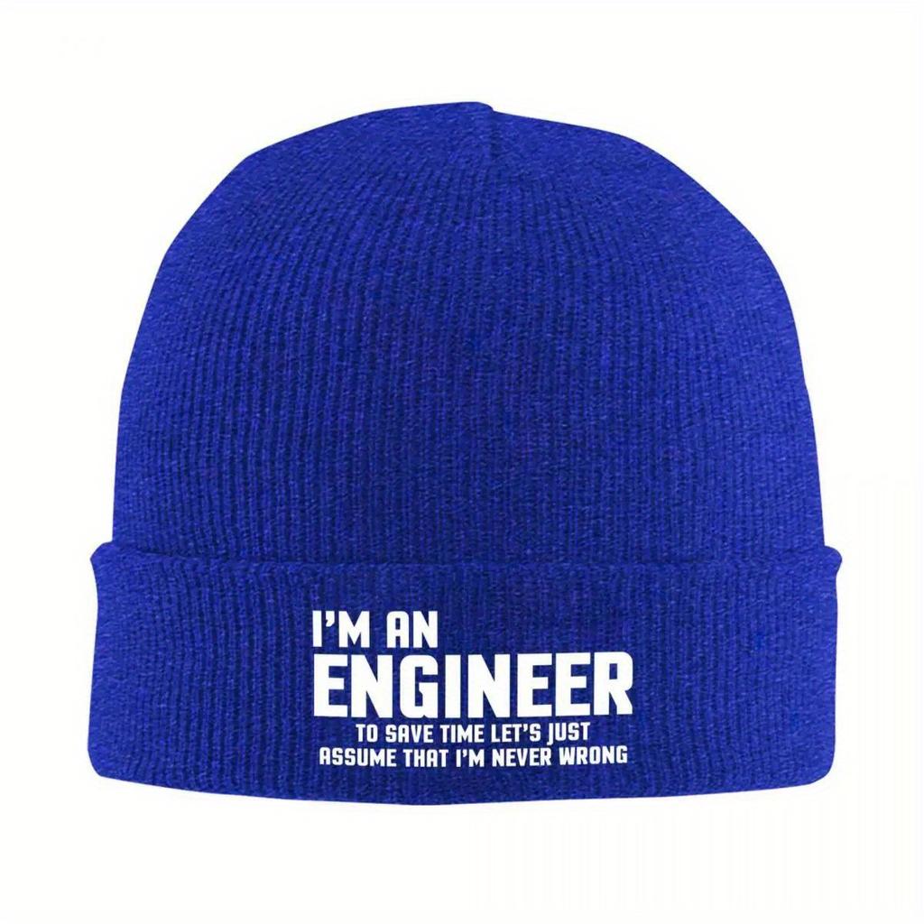 I'm An Engineer Knitted Bonnet Caps 100% Cotton Fashion Keep Warm Hats