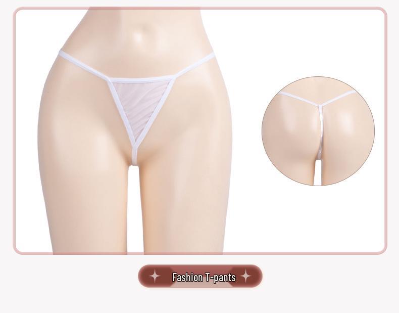 Man Yan Sexy Nurse Bodycon Mini Skirt with Halterneck Cross Back and Fringe Details.