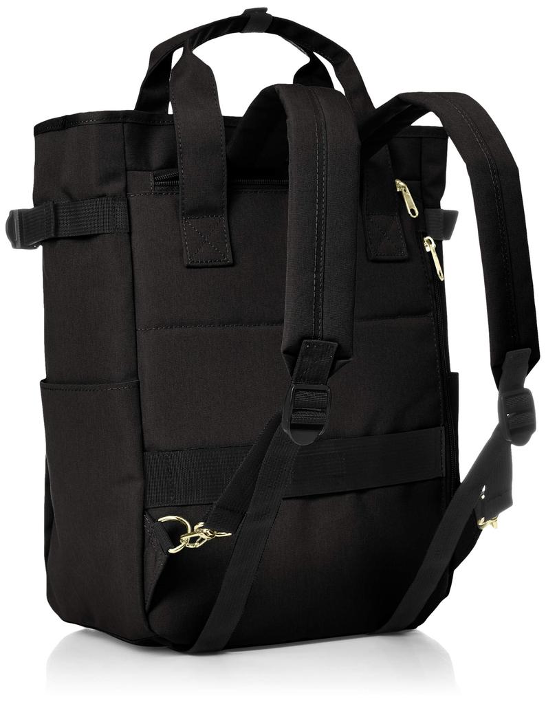 Anello Grande SPS GT-C3421 10-Pocket 2-Way Tote Backpack, Black