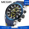 MEGIR Men's Multifunctional Chronograph Sport Watch with Luminous Waterproof Design and Silicone Strap.