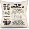 To My Bonus Daughter Gift Ideas Throw Pillow Covers for Bonus Daughter from Bonus Mom Bonus Dad Birthday Graduation Thanksgiving