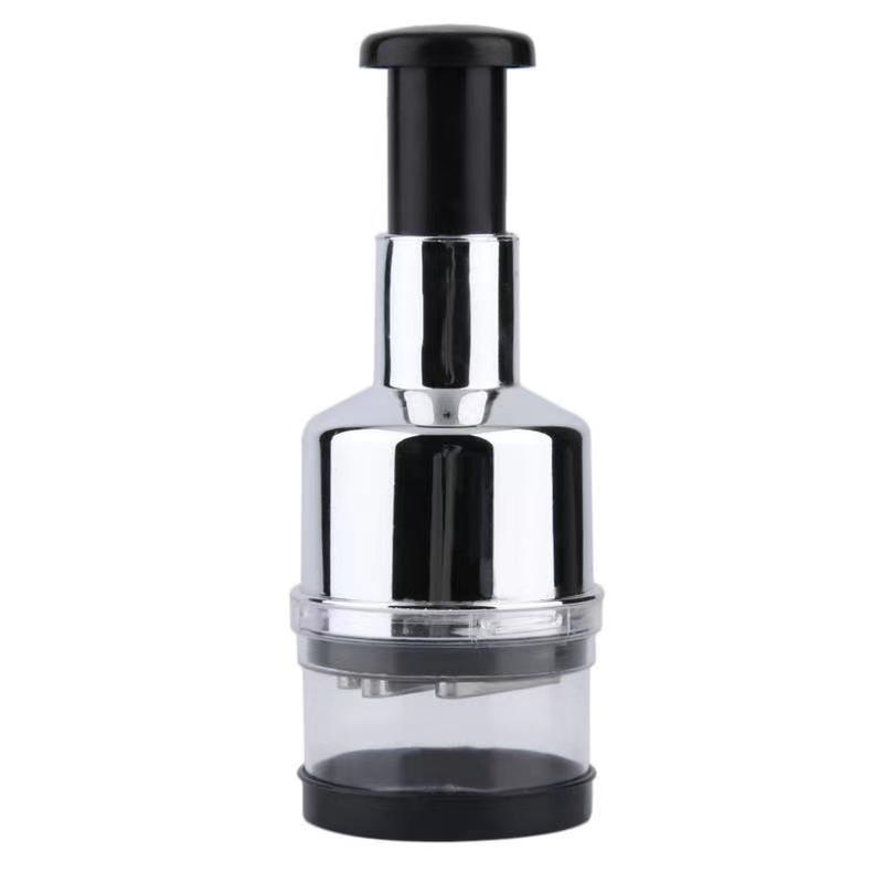 Stainless Steel Garlic Press Rocker, Garlic Crusher Mincer Chopper, Kitchen Gadgets for Ginger, Onion, Herbs