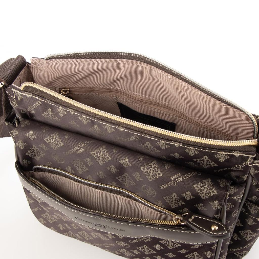 Christian Olivier Multifunktionale Schultertasche 38-7802 41 Schokolade