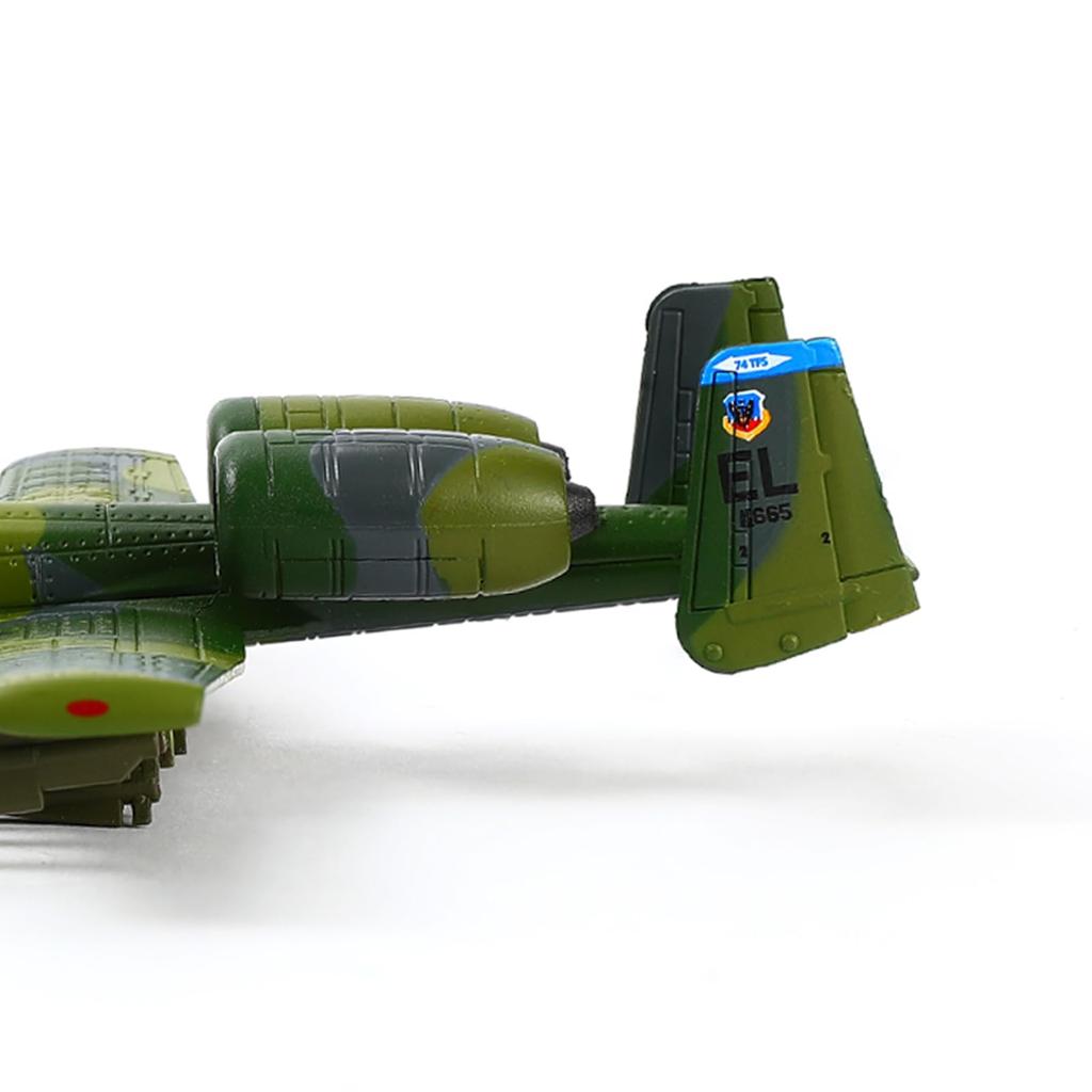 NUOTIE Thunderbolt II Warthog Airplane Model Military Alloy Fighter Aircraft Model A10 Military Aircraft Camouflage Paint Model Collection or Gift for