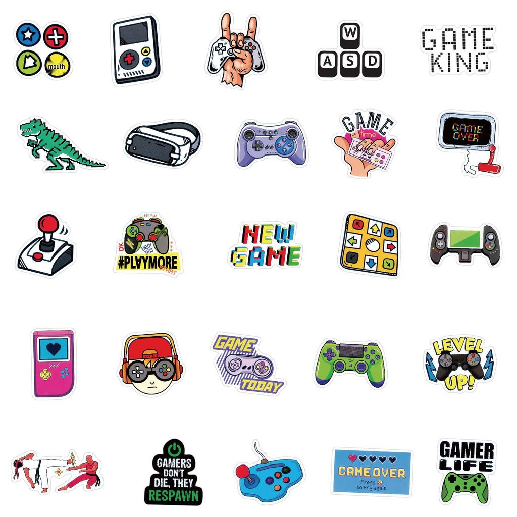 50 Classic Game Console Cartoon Graffiti Stickers for Suitcases, Notebooks, Water Cups, and Scooters