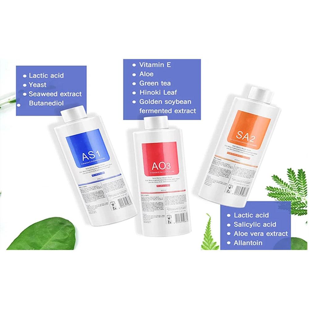 Facial Beauty Aqua SPA Skincare Serum AS1/SA2/AO3 for Small Bubble Machine Professional Facial Care Cosmetic Liquid