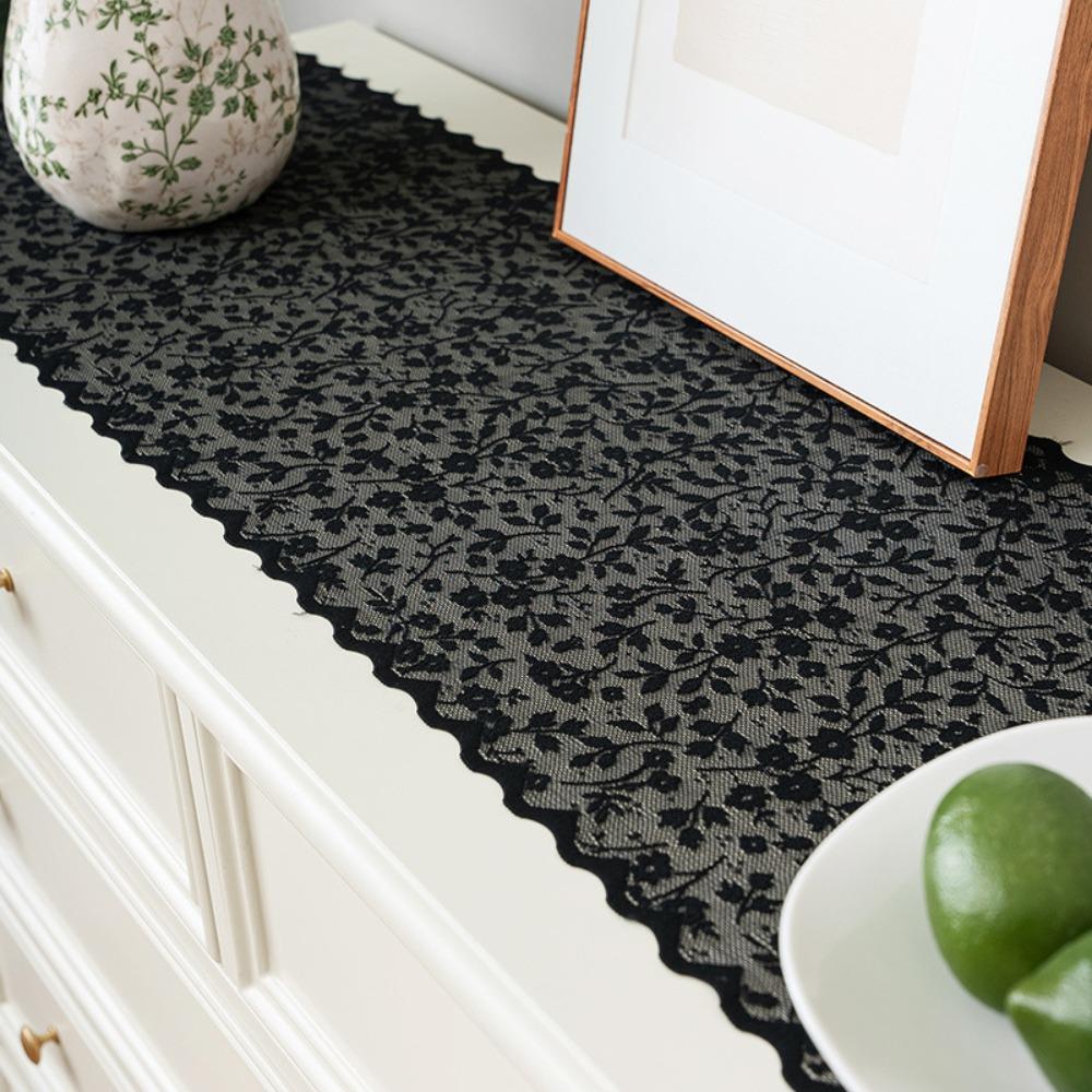 Nordic French Lace Table Runner Rectangular Tablecloth Elegant Wedding Dining Tables Cover Party