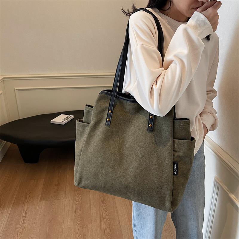 Popular winter new fashion simple handbag casual fashion shoulder bag casual large capacity tote bag women's bag