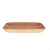 Wood Serving Tray Platter Hand Grasp Slot Dishes Cheese Plate