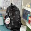 Schoolbag New Large Capacity Bear Backpack Middle School Student School Bag Ins High Value Fashion Casual Backpack Lightweight Girls