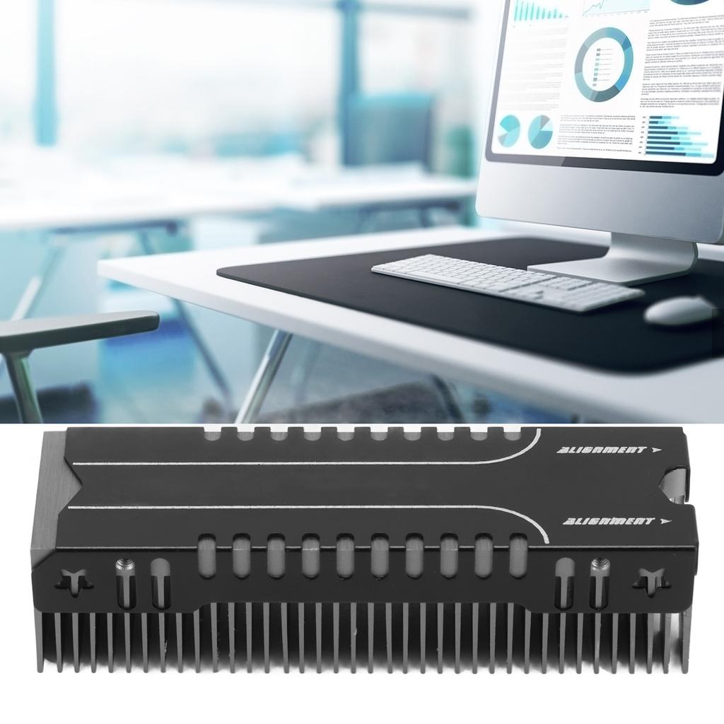 M.2 2280 SSD Heatsink, Heat Sink with Thermal Pad Mg Aluminium Alloy Cooler for PC PCIE NVME M2 SSDM.2 38 Cooling Fins Multi Channel Base Powerful