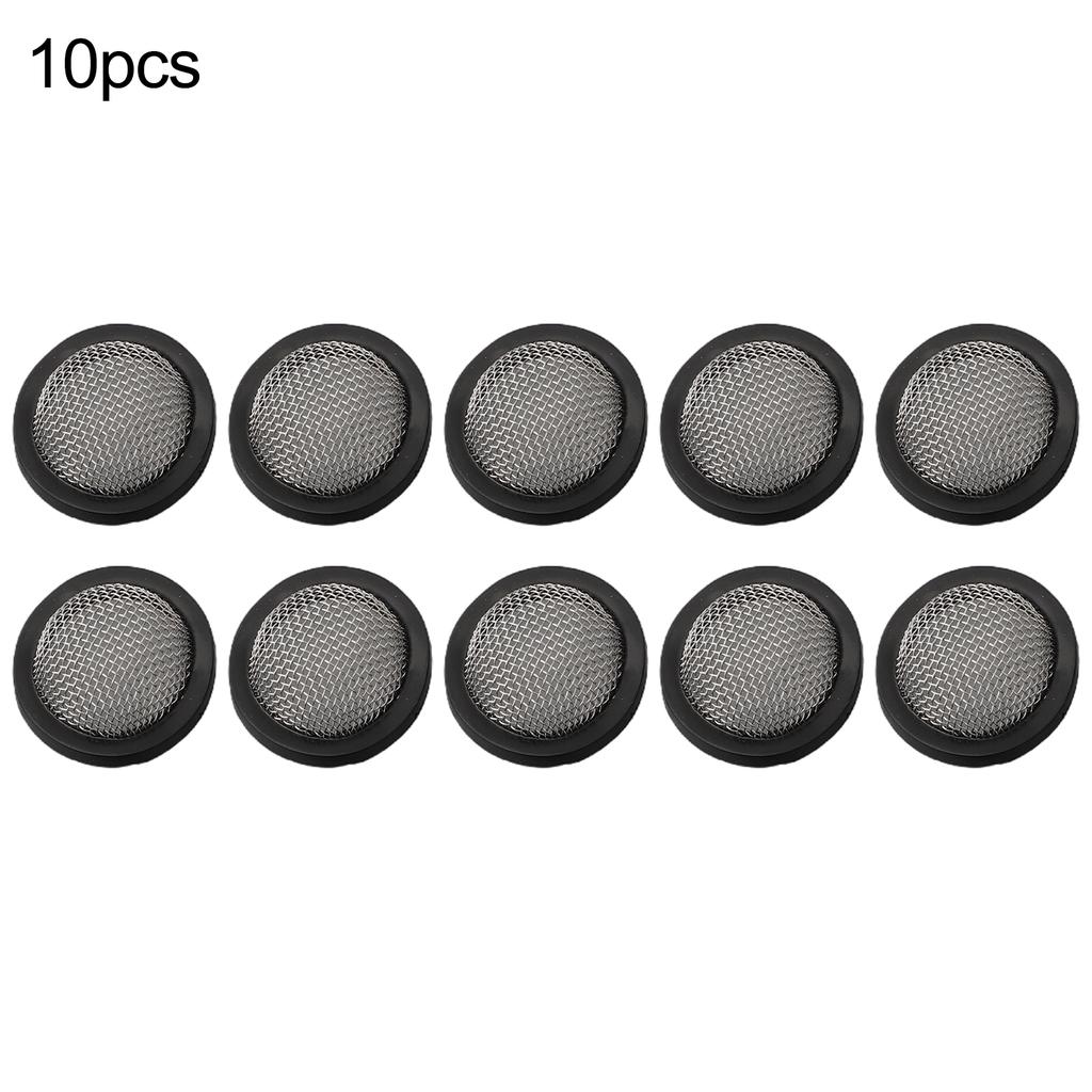 10pcs 1/2 3/4 Inch Garden Shower Hose Silicone Rubber Washers Filter Mesh Replacement Garden Supplies Sealing Hose Connection