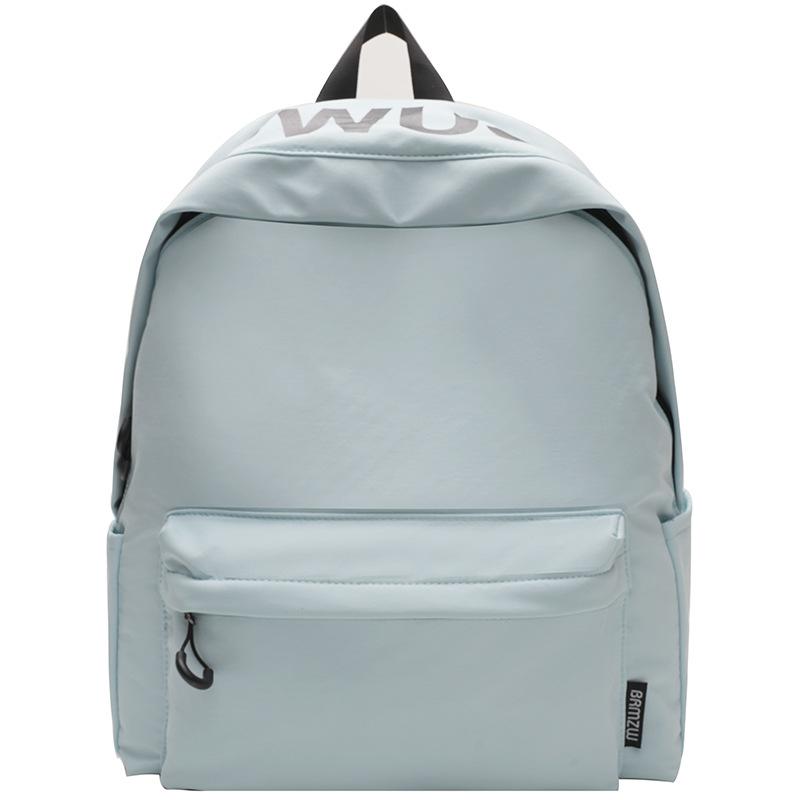 Korean Version of Alphabet Large-capacity Schoolbag Niche Design Fashionable Versatile Casual Backpack Lightweight Waterproof Burden-reducing Backpack