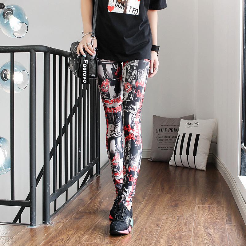 Doiaeskv Spring Autumn Fashion Leggings Sexy Casual Colorful Leg Warmer Fit Most Sizes Leggins Pants Trousers Women'S Leggings