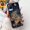 For Vivo V21 4G Case V2066 V2108 New Luxury Flowers Painted Cover Soft Slim Phone Case For Vivo V21e V2061 V 21 VivoV21 e Fundas