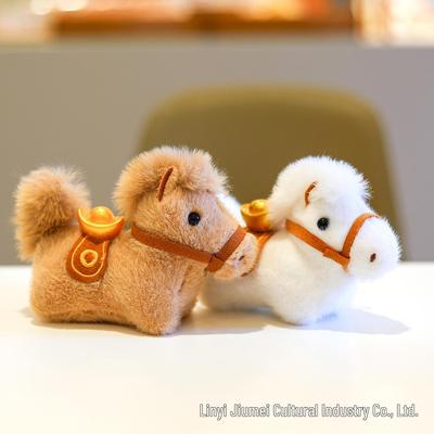 Sternzeichen-Pony-Taschenanhänger Jahr des Pferdes: Plüsch-Maskottchen-Puppe mit Yuanbao für Wohlstand