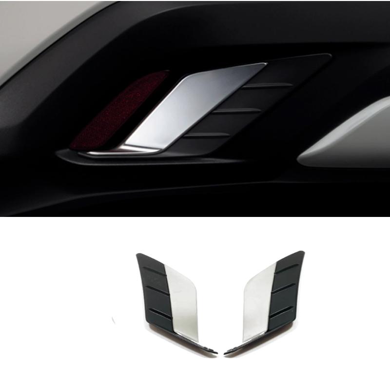 For Toyota Corolla Cross -2024 ABS chrome front Rear bumper Fog Light Lamp cover Foglight Decoration Cover Accessories
