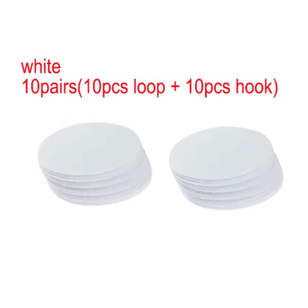 10 Pairs Adhesive Tape Hook and Loop Fasteners Double Sided Adhesive for Pads Rug Carpet Gripper Mounting Tapes Wall Decorations