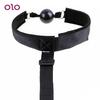 Mouth Ball Gag Faux Leather Strap Chained Nipple Clamps BDSM Neck Collar Back Handcuffs Plug Bead