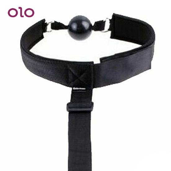 Mouth Ball Gag Faux Leather Strap Chained Nipple Clamps BDSM Neck Collar Back Handcuffs Plug Bead