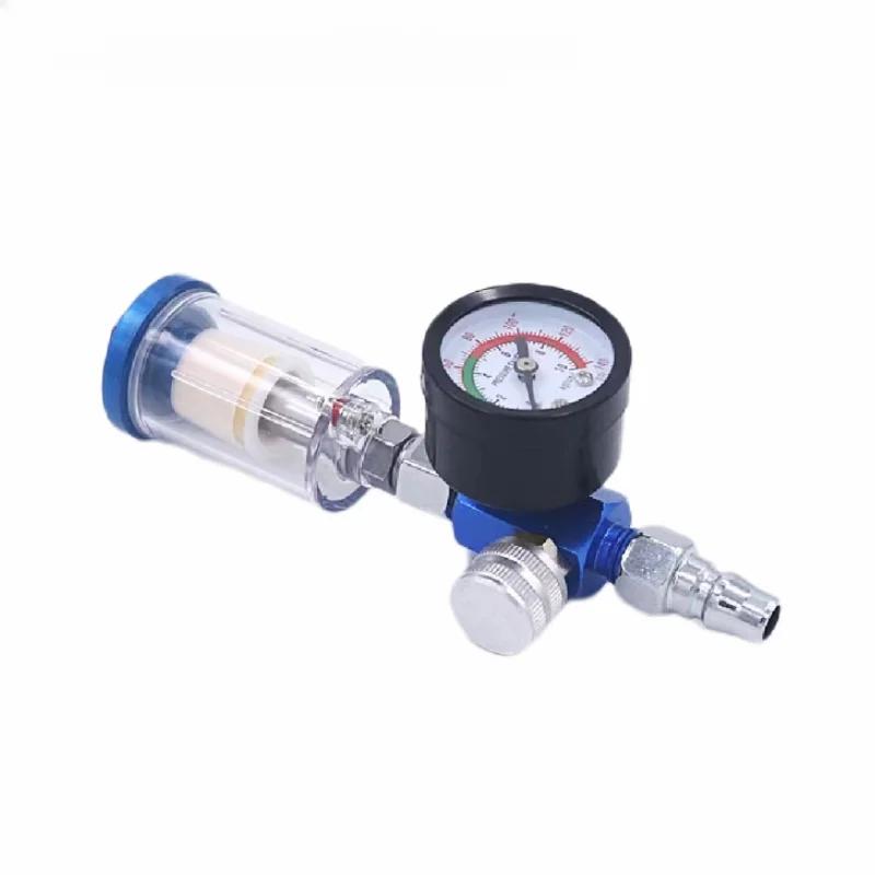 Air Regulator Pressure Gauge with JP/EU/US Adapter for Spray Gun Air Tool in-line Oil Water Separator Filter Separator Spray Gun