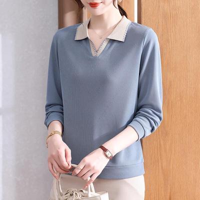 XUEXI Strickoberteil für Damen mittleren Alters aus dünner Eisseide