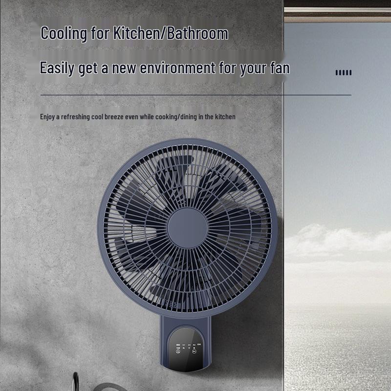 Silent Wall Fan: Energy-Saving 3-Speed Household Air Circulator for Living Room