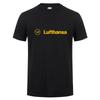 Tricou Lufthansa de Vară pentru Bărbați Bumbac Răcoros cu Mânecă Scurtă Tricouri Companie Aeriană Lufthansa Unisex Topuri Cadou Tee LH-478