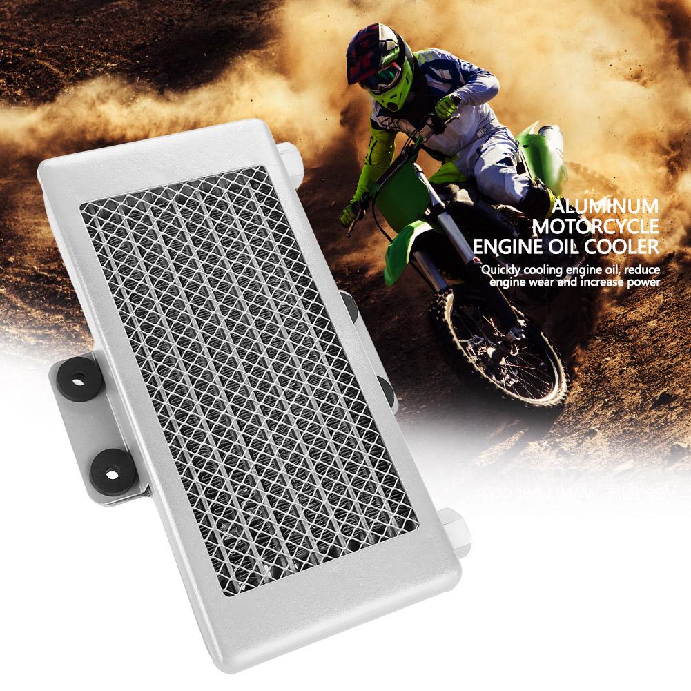 Upgrade 125ml Motorcycle Engine Oil Cooler Cooling   for 125 -250  Aluminum Black