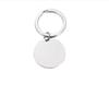 10Pcs/Lot Strip Blank Mirror Polished Stainless Steel Keychain For DIY Custom Women's Men's Keychain