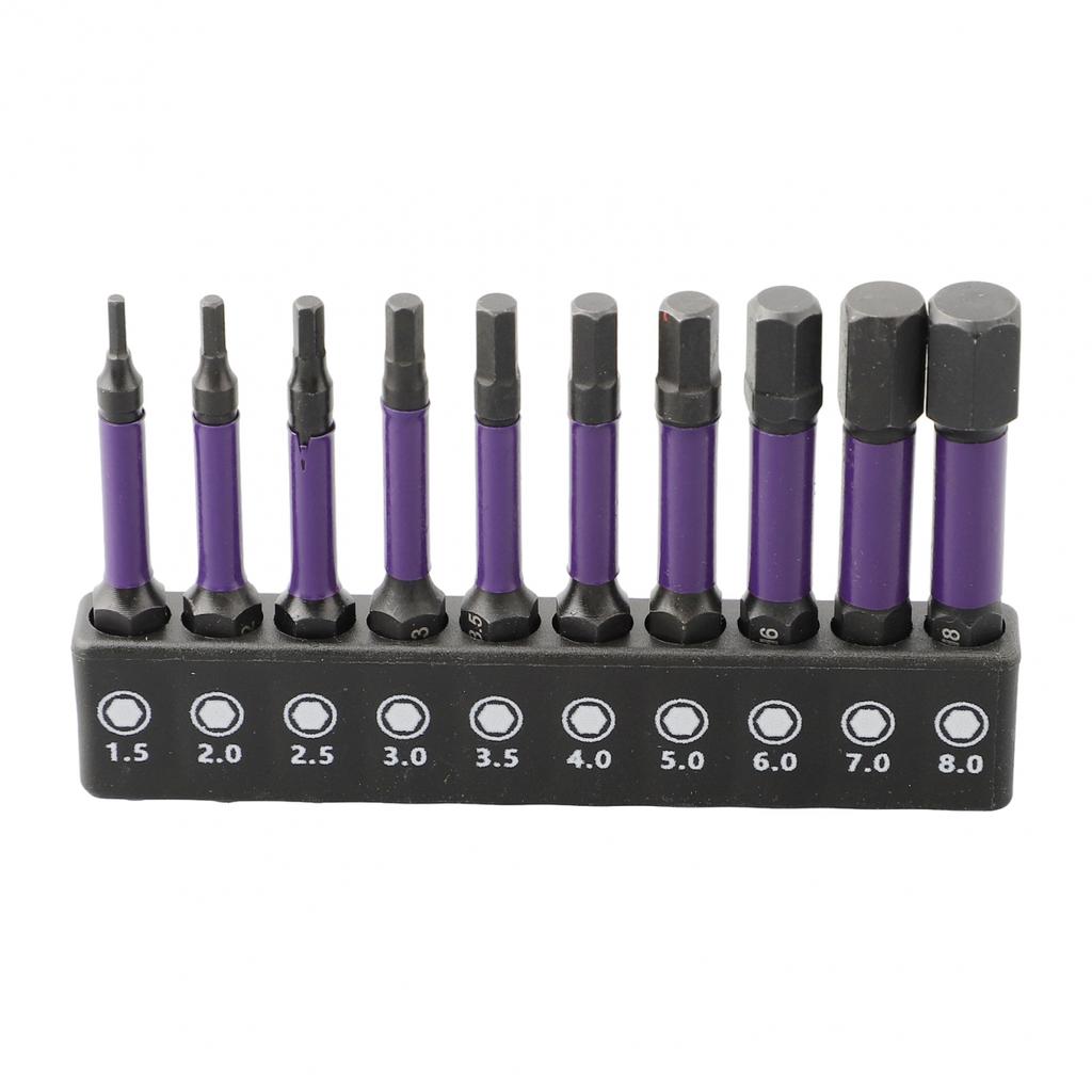 1/4 Shank Hex Head Screwdrivers Bit 10Pcs Screwdrivers