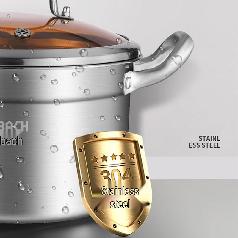 KOBACH 22cm 304 Stainless Steel Soup Stew Pot