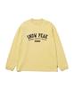 Varsity Logo Long Sleeve for Men and Size M [Snow Peak] T-Shirt TS-26SU002 Long-sleeved T-shirt Women, Yellow,