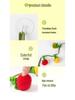Bite-Resistant Tomato Teaser Wand with Bell - Self-Play Cat Toy for Kittens