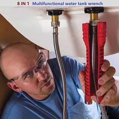 8-in-1 Multifunktions-Spülbeckenschlüssel: Das ultimative Werkzeug für die Installation und Reparatur von Badezimmern!