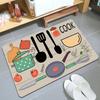 Fashion Crystal Pile Home Decorative Carpet Kitchen Entrance Bathroom Bathroom Non-slip Easy Care Machine Washable Carpet