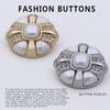 10Pcs Button Metal High-End Exquisite Sweater Cardigan Jacket Good-Looking Round Premium Coat Buttons